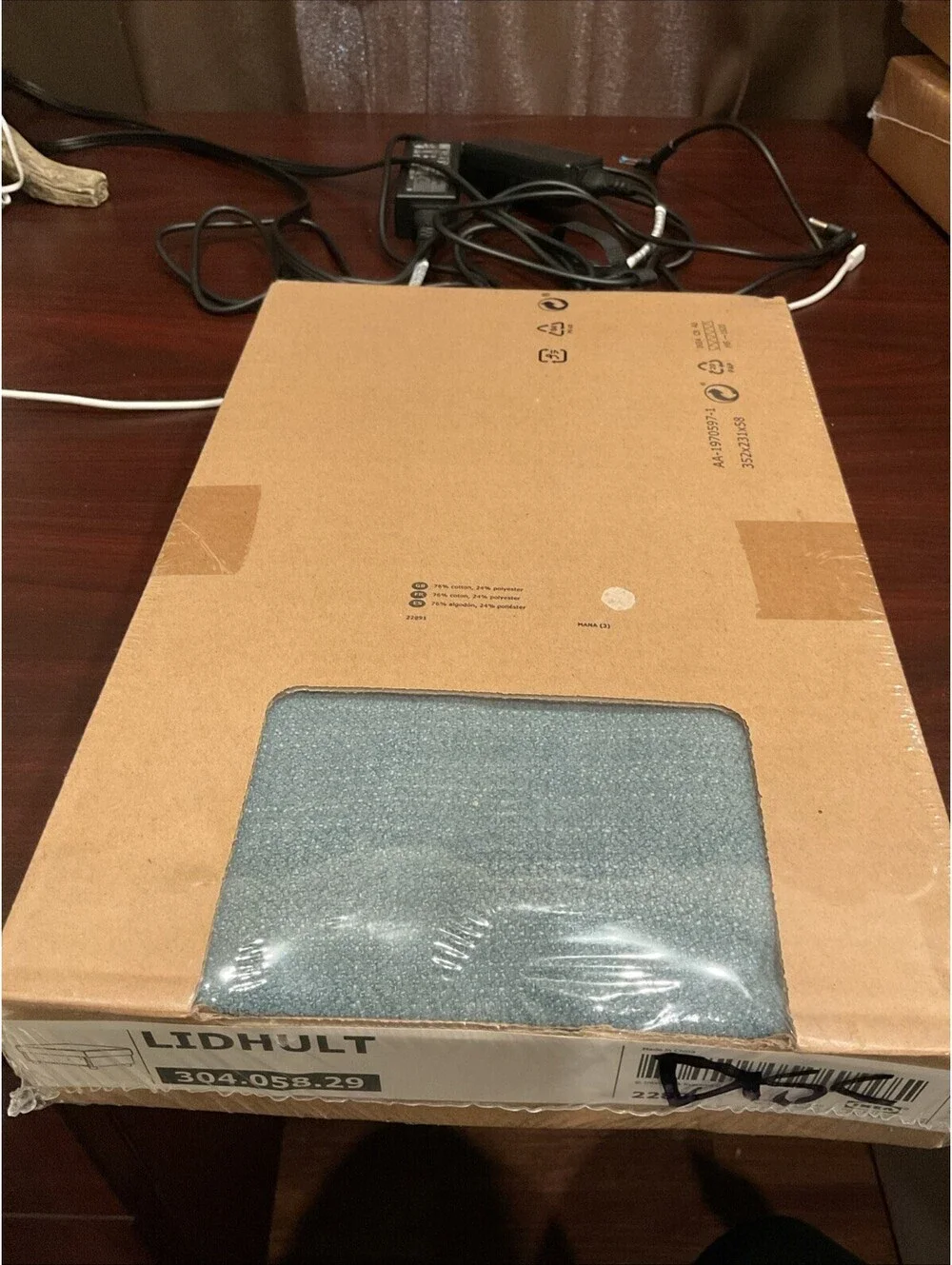 IKEA LIDHULT 304.058.29 Blue Ottoman Cover (double Check Part Number)